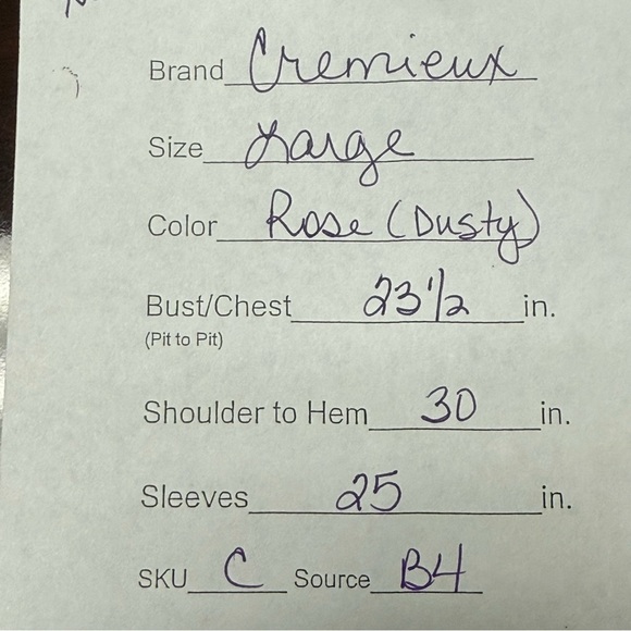 Cremieux Premium Denim Pink Embroidered Western Button Shirt 100% Cotton L - Picture 9 of 9